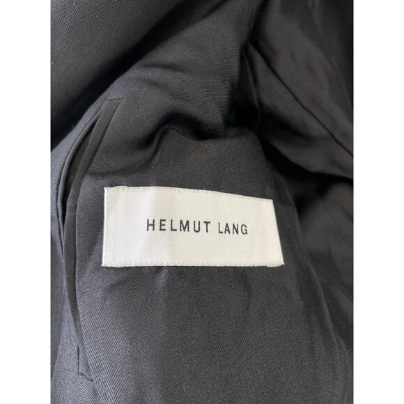 Helmut Lang Blazer‎ Women’s Black Silk Tailored Coat Jacket Minimalist Size 2 - Picture 5 of 10